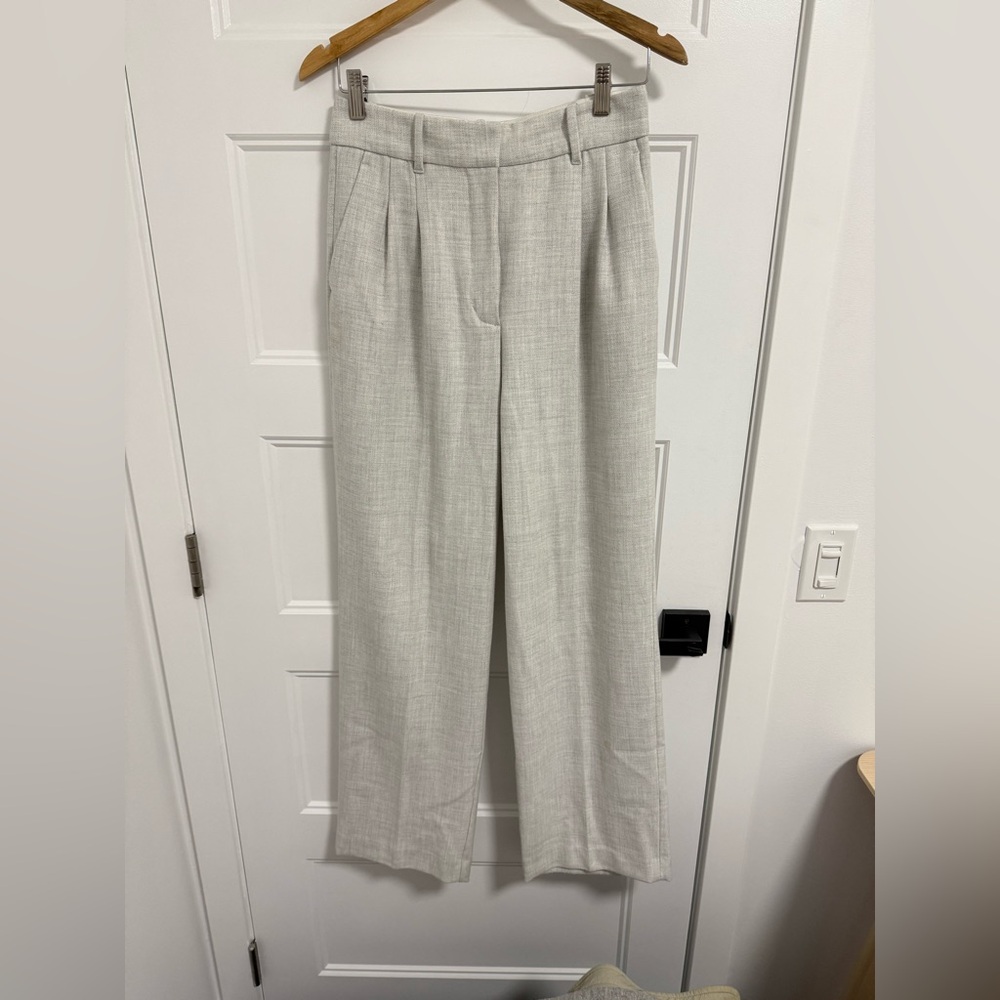 Wilfred Effortless Pants Wool Blend Heather Cloud White